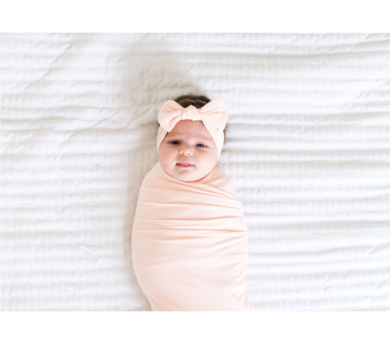 Copper Pearl Knit Swaddle Blanket — View 2