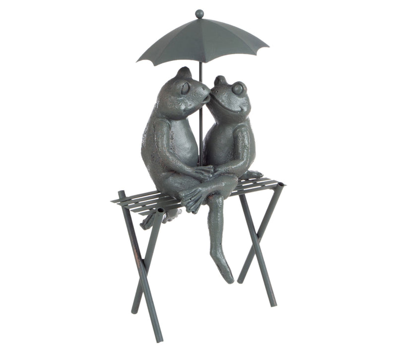 Pure Garden Frog Couple Whimsical Romantic Animal Figurine — Main view
