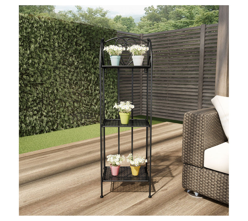 Pure Garden 3-Tier Plant Stand Vertical Shelf Indoor/Outdoor — View 7