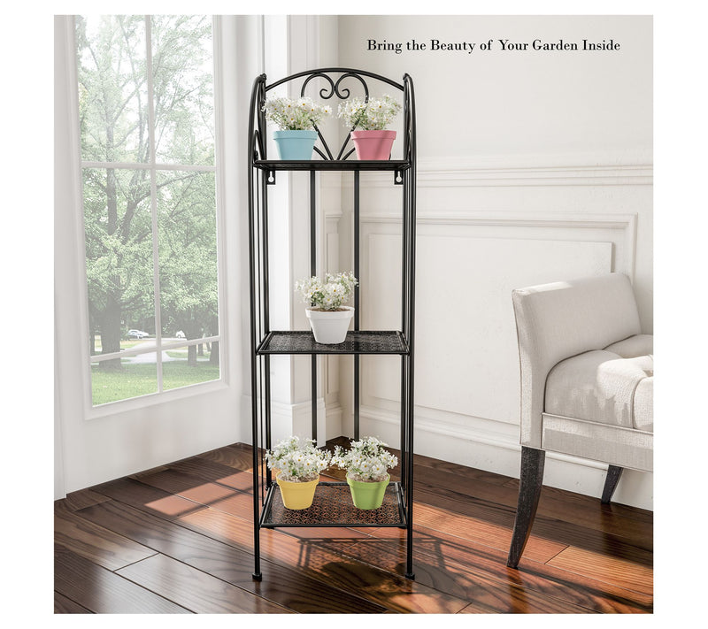 Pure Garden 3-Tier Plant Stand Vertical Shelf Indoor/Outdoor — View 6