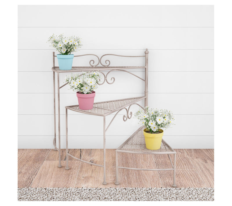 Pure Garden 3-Tier Indoor/Outdoor Folding Spiral Plant Stand — View 7