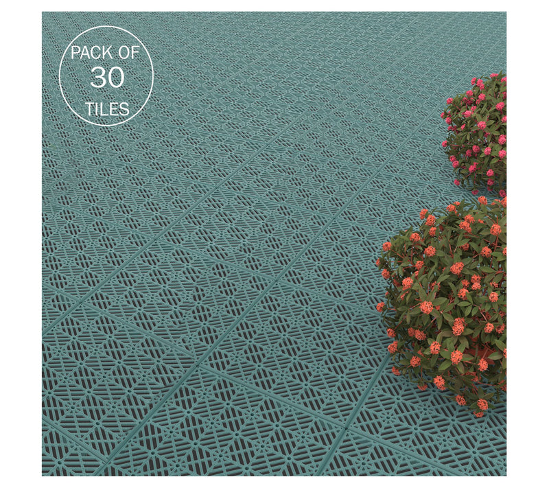 Pure Garden 30-Pack Deck Tiles Interlocking Patio Tiles — View 10