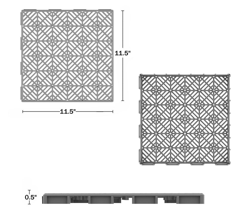 Pure Garden 30-Pack Deck Tiles Interlocking Patio Tiles — View 2