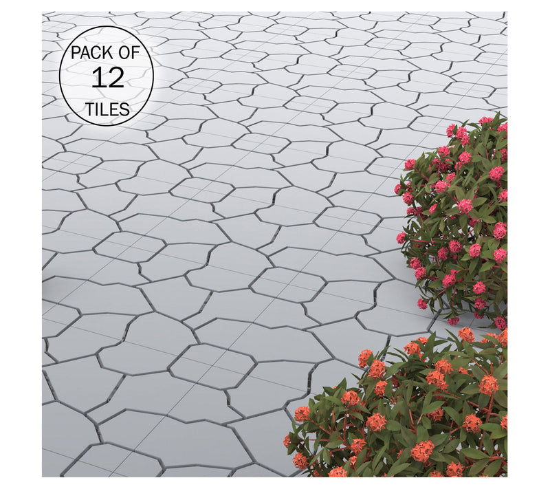 Pure Garden 12 Deck Tiles Outdoor InterlockingPatio Flooring — View 12