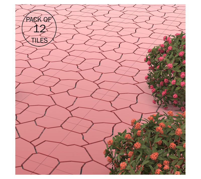 Pure Garden 12 Deck Tiles Outdoor InterlockingPatio Flooring — View 9