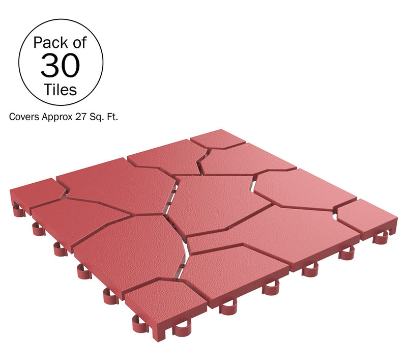 Pure Garden 30 Pack Deck Tiles for Balcony, Porch, and Garage — View 4