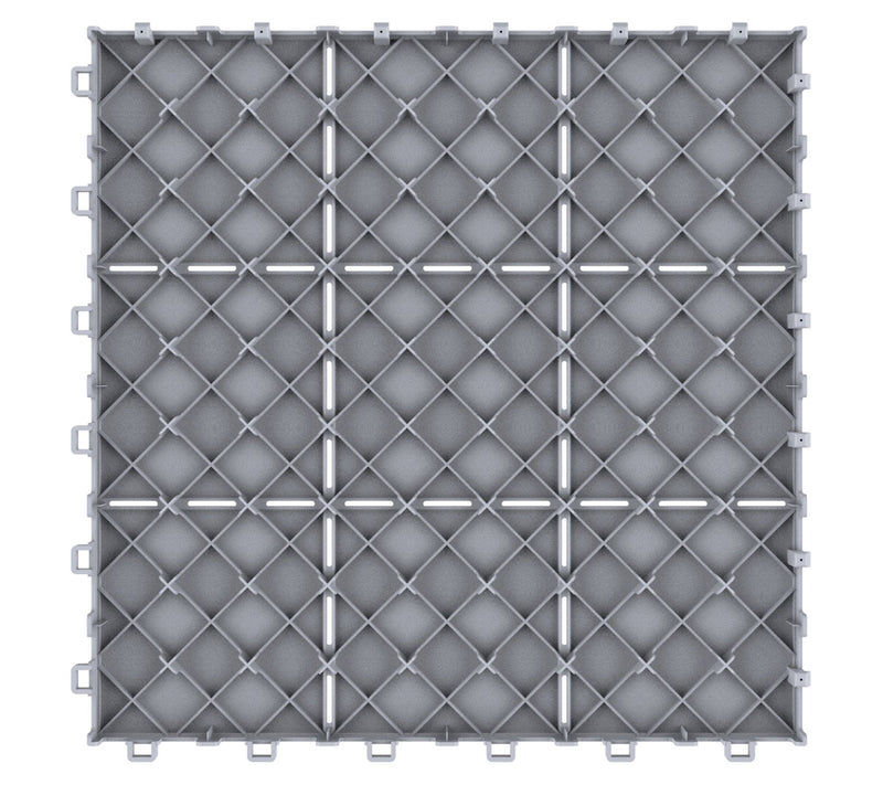 Pure Garden Deck Tiles 6-Pack Interlocking Patio Tiles — View 3