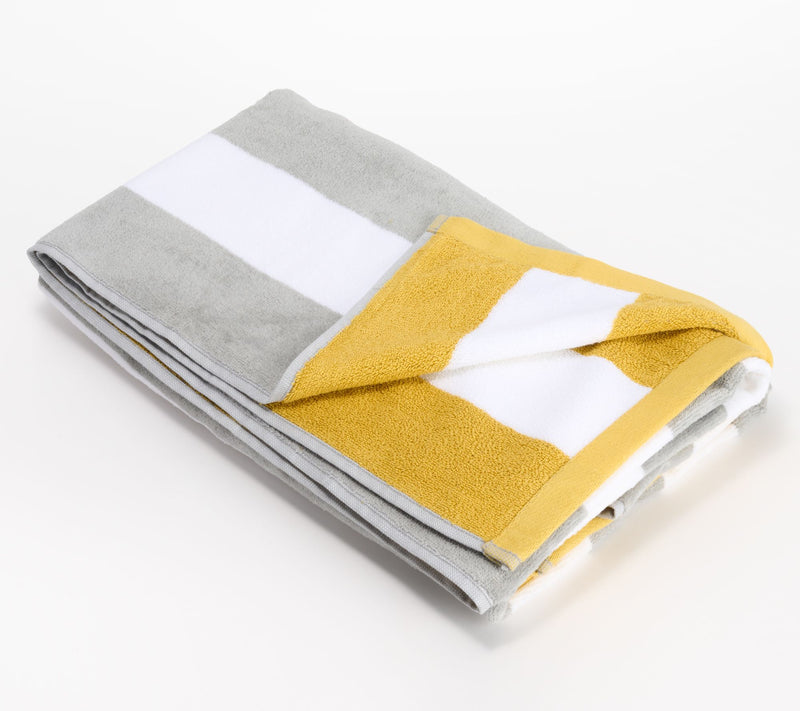 Home Reflections Reversible Cabana Stripe Beach Towel — View 7