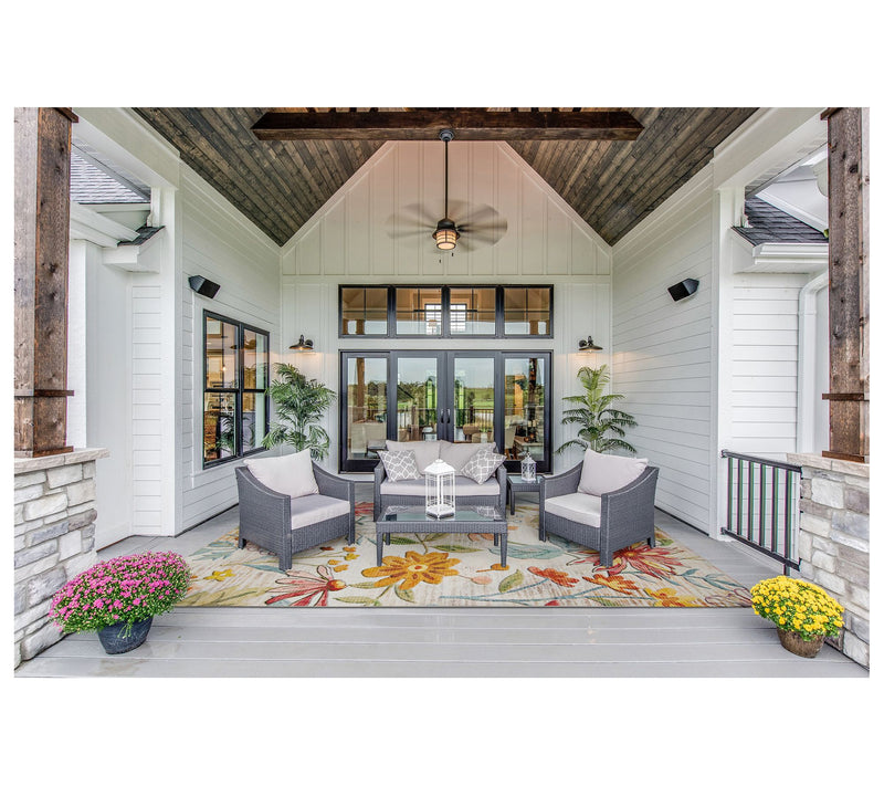 Linon Home Decor Indoor/Outdoor Washable Hanno7x9 ft Area Rug — Main view