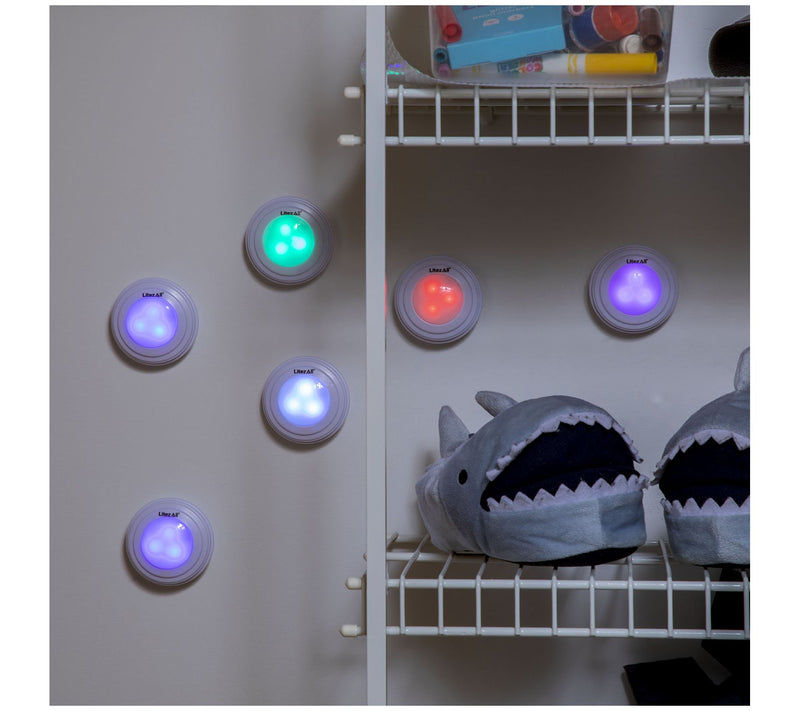 LitezAll Colored Remote Controlled Puck Light 6Pack — View 7