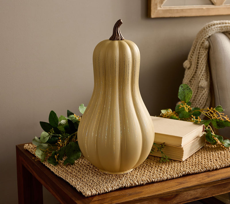 13" Illuminated Starry Night Glass Gourd by Valerie — View 5
