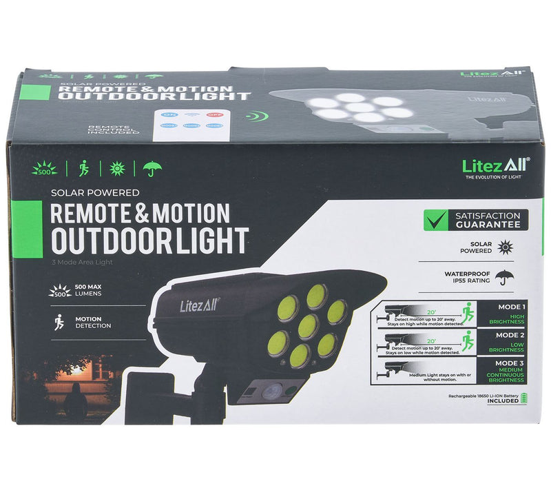 LitezAll 500 Lumen Solar Security Light — View 6