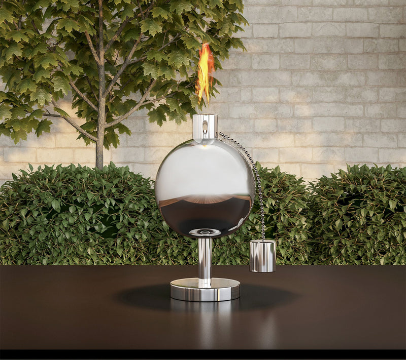 Pure Garden Tabletop Torch Lamp 10" OutdoorFuel Canister — View 5
