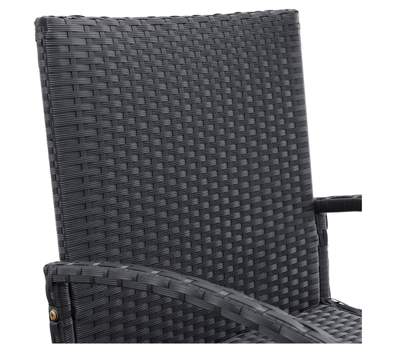Lavish Home Patio Furniture 3-Piece Rattan Seating Combo — View 2