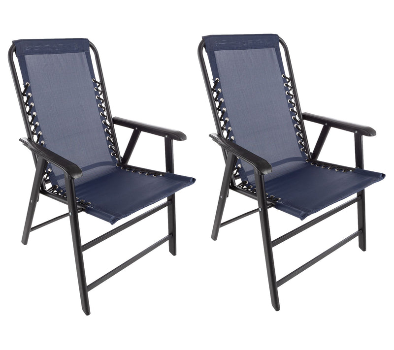 Pure Garden 2 Folding Camping Chairs Portable Lounge Chairs — View 10