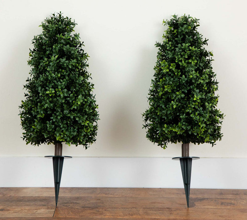 Nearly Natural UV Resistant 30" Faux Boxwood Plant - Set of 2 — View 3