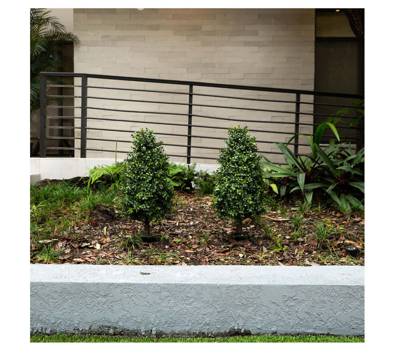 Nearly Natural UV Resistant 30" Faux Boxwood Plant - Set of 2 — View 10