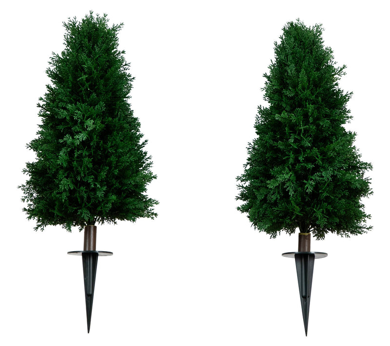 Nearly Natural 30" Faux Cedar Plant UV (Set of 2) — Main view