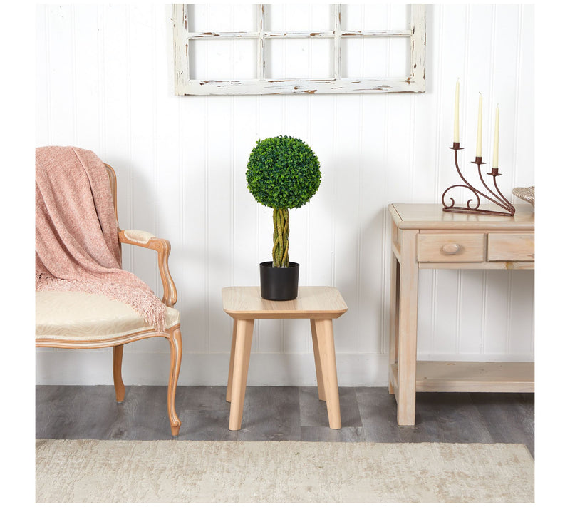 Nearly Natural 2' Boxwood Ball with Woven Trunk  UV — View 5