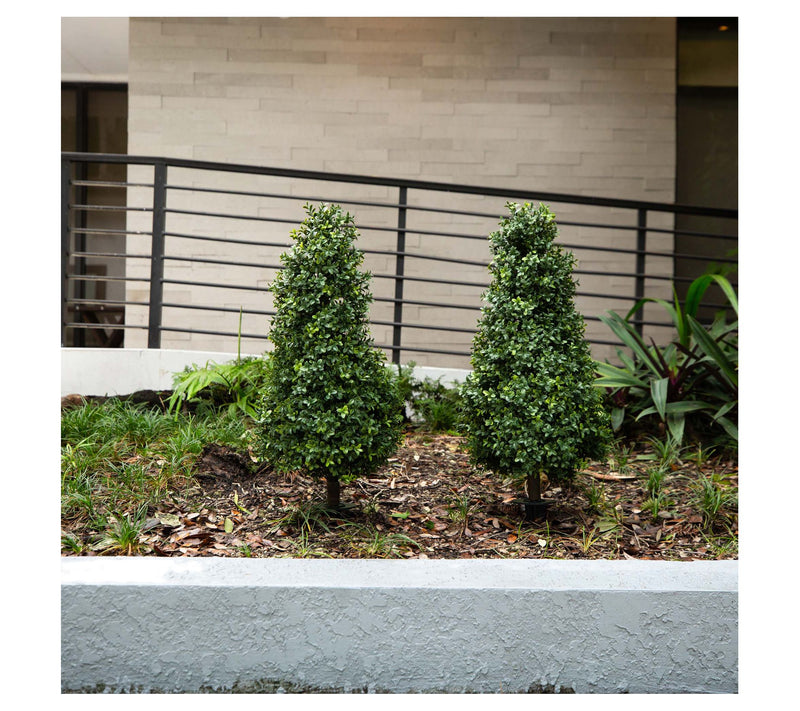 Nearly Natural 36" Faux Boxwood Plant UV(Set of  2) — View 4