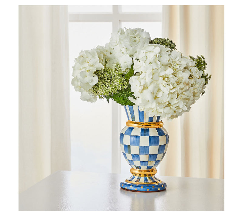 MacKenzie-Childs Sterling Check Great Vase — View 9
