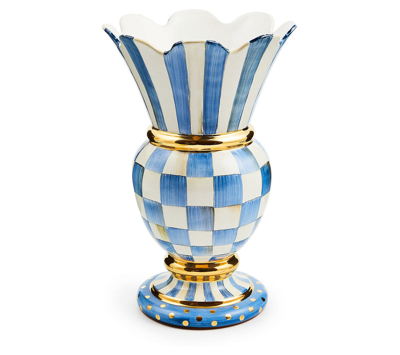 MacKenzie-Childs Sterling Check Great Vase — View 5