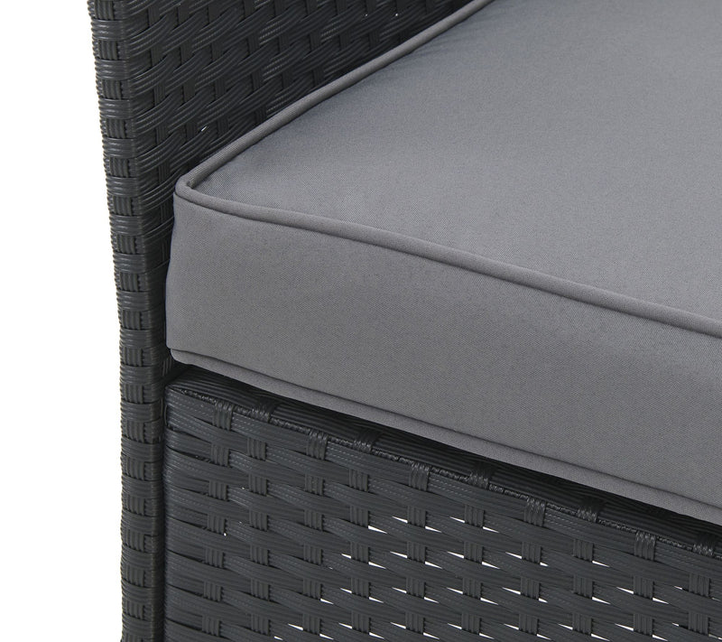 Lavish Home 4-Piece Patio Outdoor Rattan Furniture — View 3
