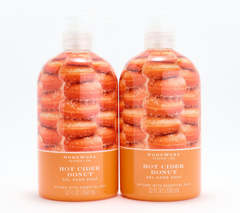 HomeWorx by Slatkin + Co. S/2 Hot Cider Donut 22-oz Soaps — Main view