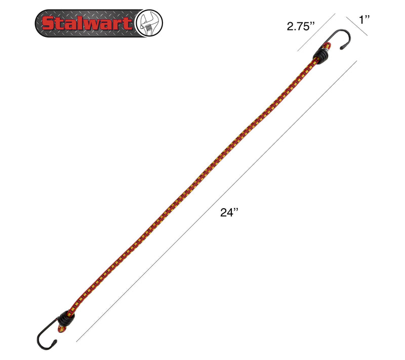 Stalwart Bungee Cords 10-Pack Virgin Rubber 24-Inch Cordage — View 3