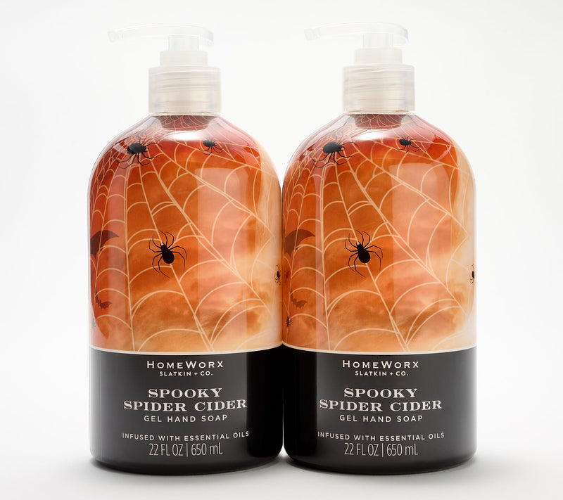 HomeWorx by Slatkin + Co. S/2 Spider Cider 22-oz Soaps — Main view