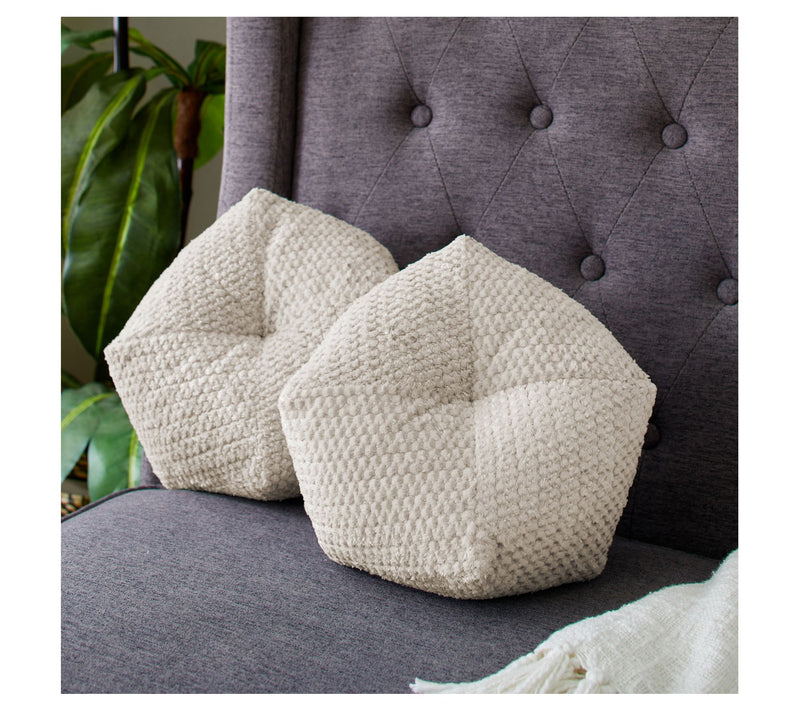 Sorra Home Indoor Cozy 11" Geo Pillow Set of 2 — View 2