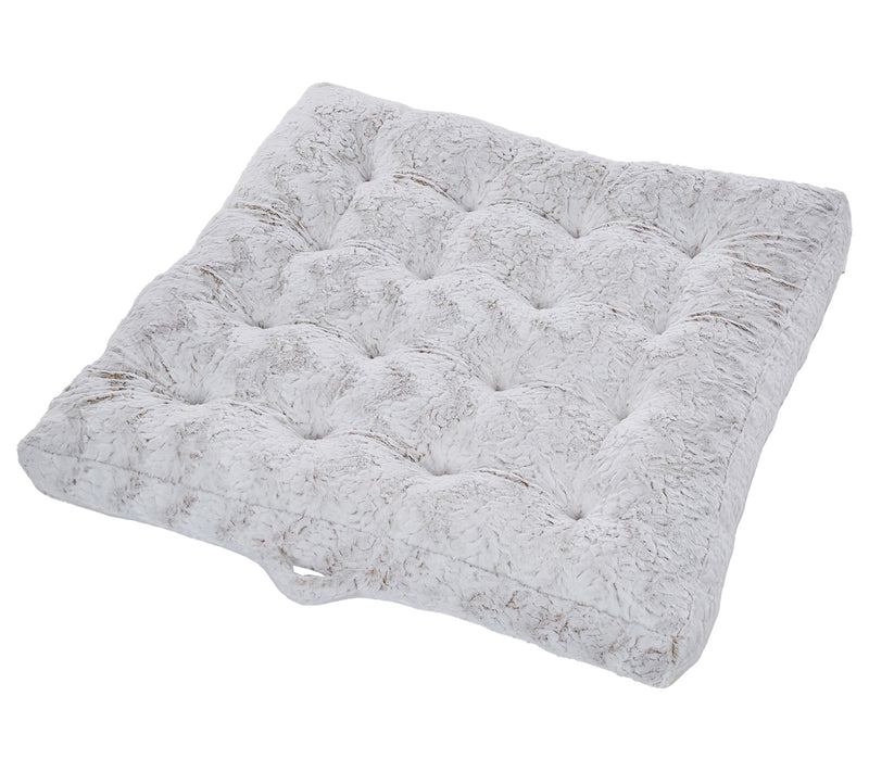Sorra Home Indoor Fauxchilla 40 inch Tufted Flo or Pillow — Main view
