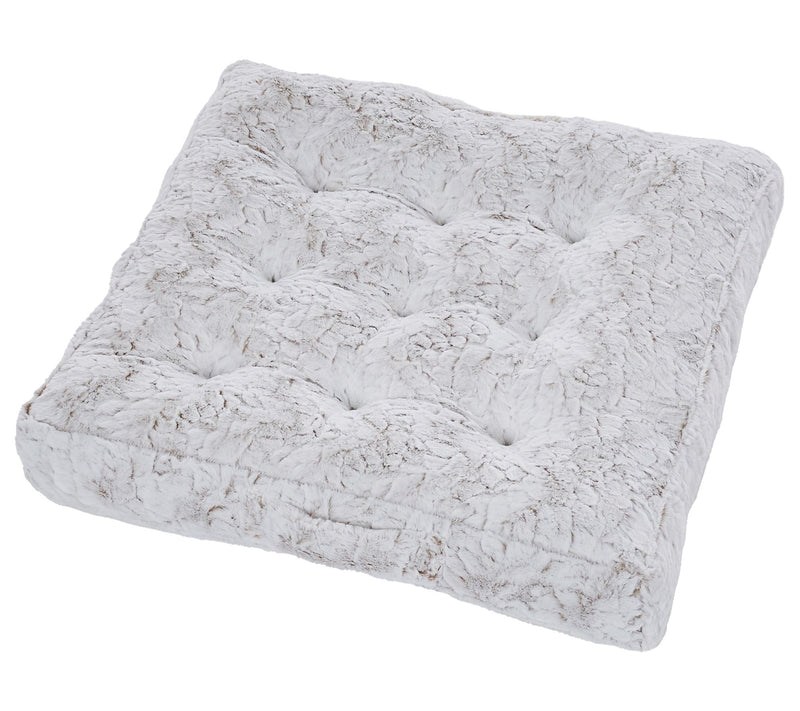 Sorra Home Indo or Fauxchilla 2 4 inch Tufted F loor Pillow — Main view