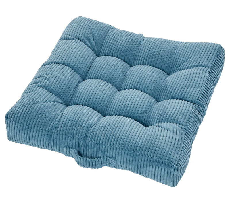 Sorra Home Indoor Corduroy Tufted Floor Pillowingle — View 12