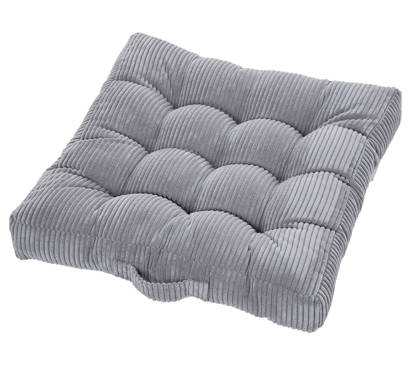 Sorra Home Indoor Corduroy Tufted Floor Pillowingle — View 14