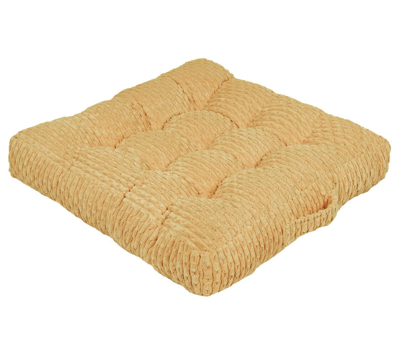 Sorra Home Indoor Corduroy Tufted Floor Pillowingle — View 16