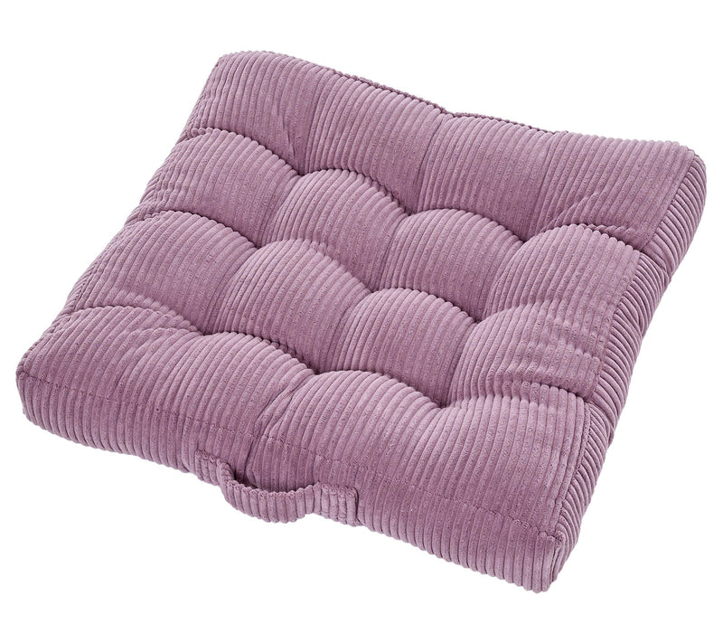 Sorra Home Indoor Corduroy Tufted Floor Pillowingle — View 18
