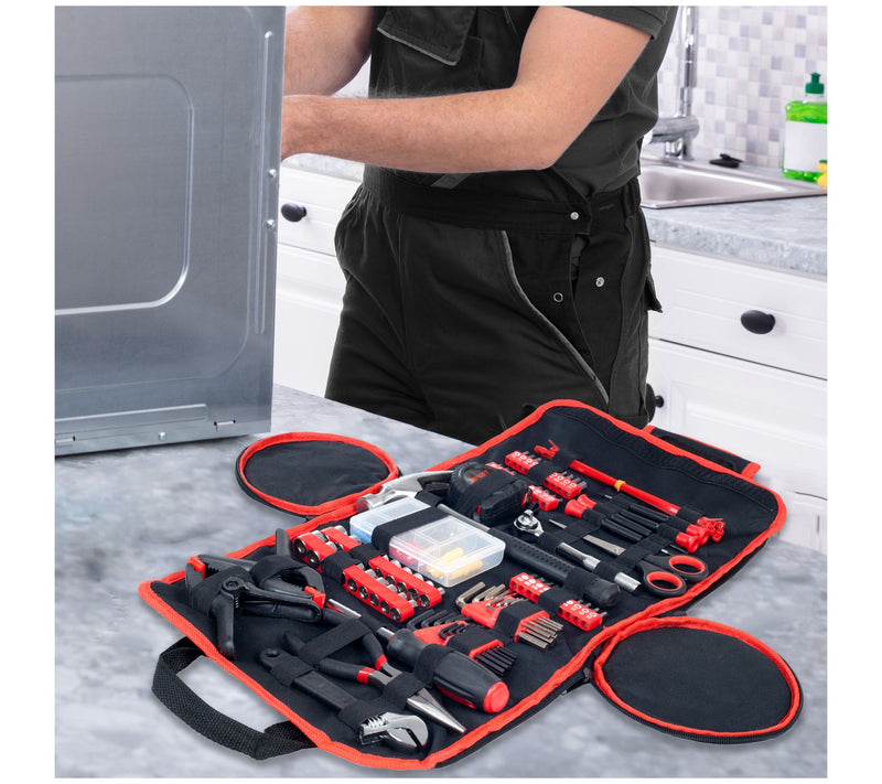 Stalwart 86-Piece Household Hand Tool Set withRoll-Up Bag — View 8