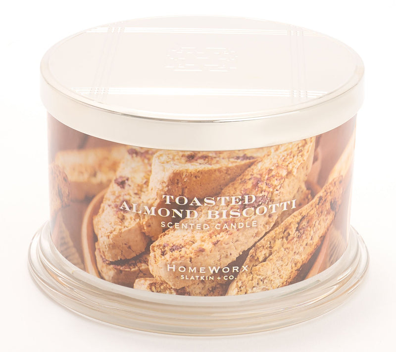 HomeWorx by Slatkin + Co. S/2 Toasted Almond Biscotti 18oz Candles — View 2