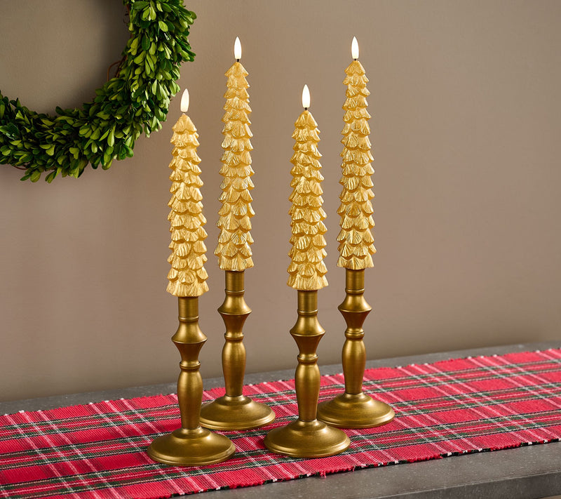 Home Reflections Set of 4 Flameless Tree Tapers — Main view