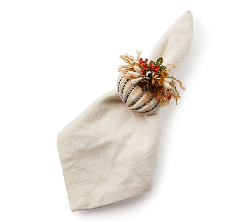 MacKenzie- Childs 4 Placemats and Set of 4 Napkin Rings — View 3