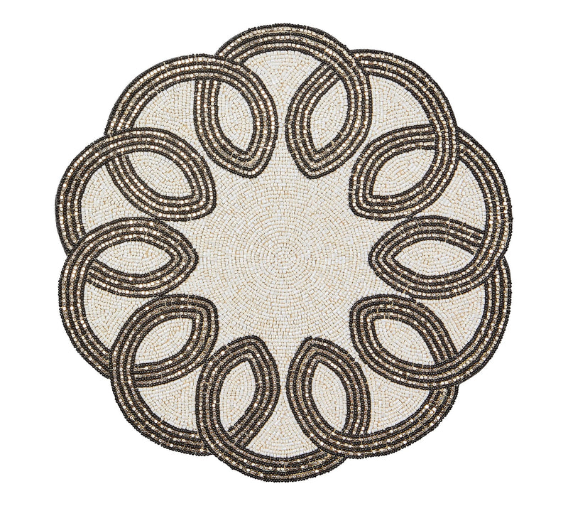MacKenzie- Childs 4 Placemats and Set of 4 Napkin Rings — View 4