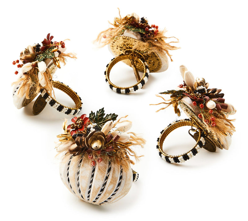 MacKenzie- Childs 4 Placemats and Set of 4 Napkin Rings — View 2