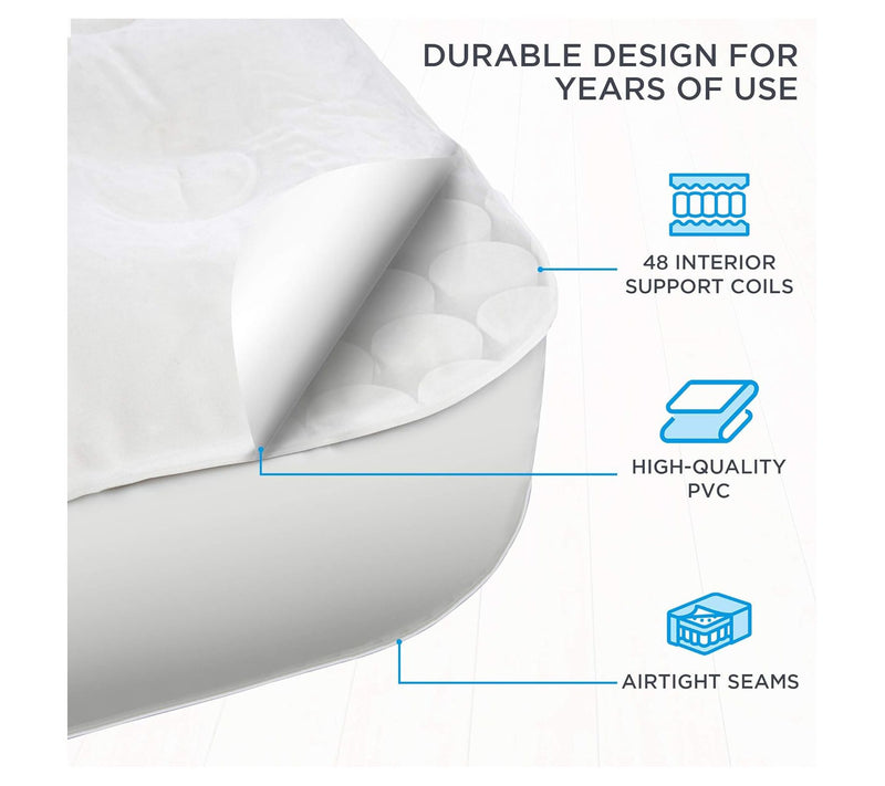 Ivation EZ-Bed Air Mattress with Frame & Rolling Case (Queen) — View 2
