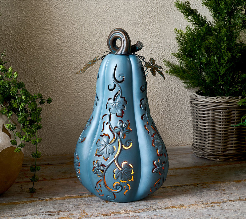 Indoor/Outdoor 19" Illuminated Oversized Gourd by Valerie — View 14