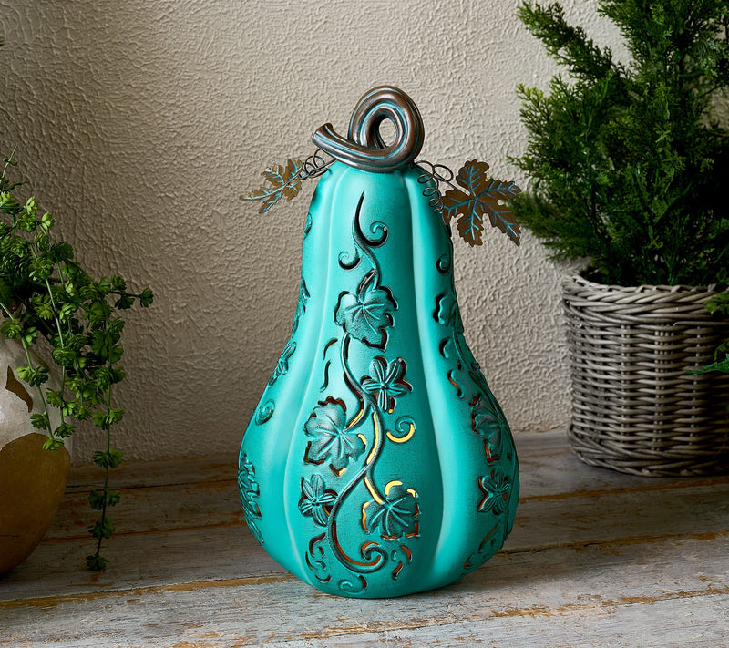 Indoor/Outdoor 19" Illuminated Oversized Gourd by Valerie — View 12