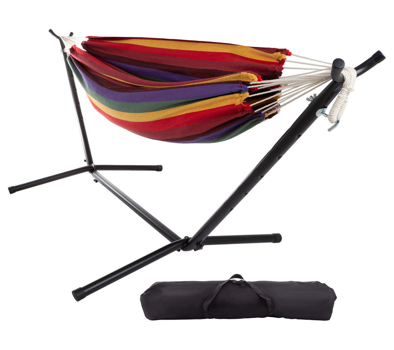 Pure Garden Double Brazilian Hammock with Stand2-Person Swing — View 12