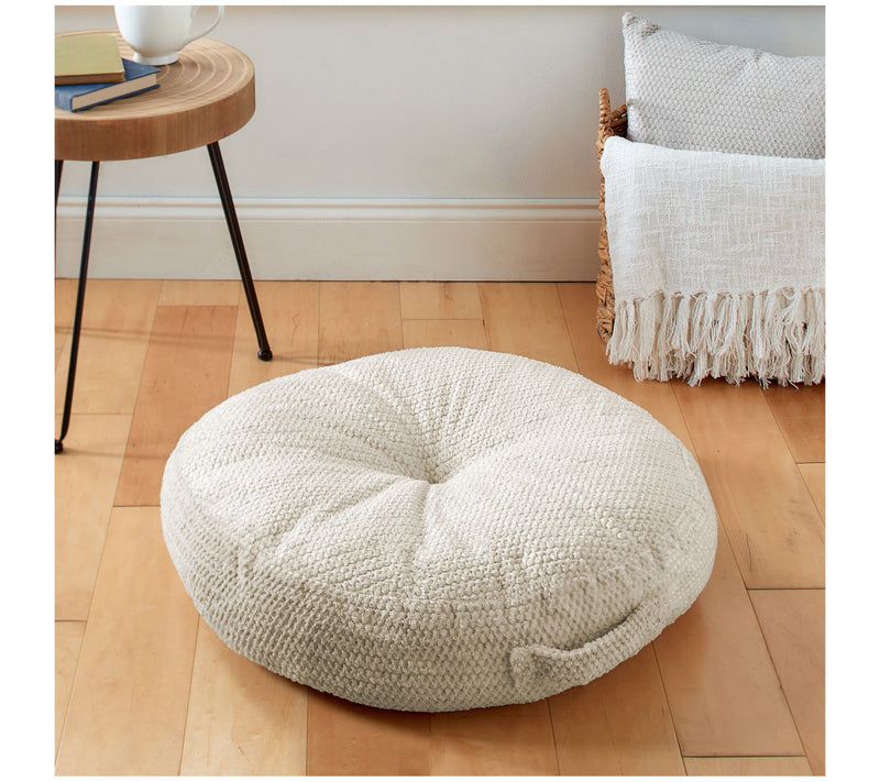 Sorra Home Comfy Indoor Circular Floor Pillow Single — View 4