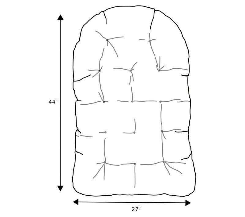 Sorra Home Comfy Sutherland Indoor Egg Chair Cushion — View 3
