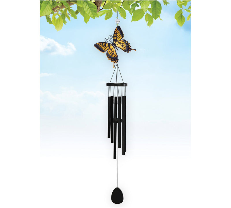 Sunset Vista Designs Butterfly Wind Chimes 45" — View 2
